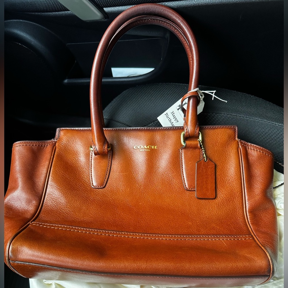 Coach Legacy Candace Brown Leather Tote Bag
